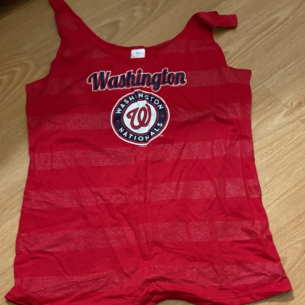Washington Nationals Red Tank Top